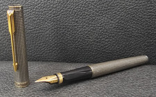 Parker 75 Premier Sterling Silver 925 Cisele Fountain Pen 18k RARE ***READ*** picture