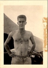1943 WW2 Soldier Portrait Camp Laguna Arizona Desert Training Center Photograph picture
