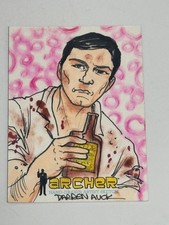 Cryptozoic Archer Seasons 1-4 Darren Auck Sketch Card A - 1/1 picture