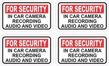 2.5in x 1.5in In Car Camera Recording Vinyl Stickers Truck Vehicle Bumper Decal picture