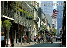 Louisiana New Orleans French Quarter Royal Street 1980s? Vintage Postcard picture