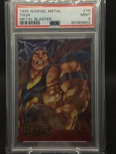 1995 FLEER MARVEL METAL THOR GOLD BLASTER PSA 9 VERY LOW POP COUNT picture