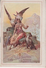 COLUMBIAN Souvenir. Chicago Fair 1893. Booklet.  T. Kingsford & Son Corn Starch picture