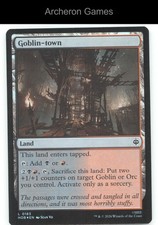 Goblin-town HOB 183 Land MTG Card The Hobbit picture