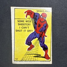 1967 PhilLY Marvel Comic Super Hero Sticker SPIDER-MAN  #12  EX picture