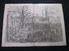1885 Civil War Print - Capture of Missionary Ridge, Chattanooga, Tennessee 1863 picture