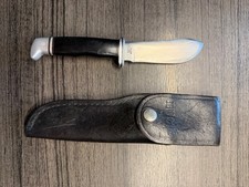 Vintage 1972 Buck 103 Skinner Knife with Leather Sheath picture