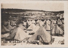 c1918 WW1 Photo View U.S. Army Camp St Aignan France picture