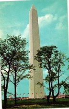 Washington Monument Washington D.C. Vintage Postcard Travel Landmark Pre-Owned picture