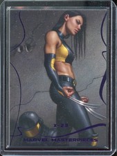 2022 Upper Deck Skybox Marvel Masterpieces X-23 Epic Purple Foil #121/199 picture