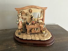 VTG.  1989 Schmid Disney Ltd. Ed.Sculpture. Pinocchio/Geppetto Workshop With COA picture