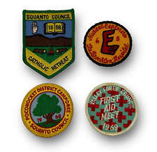 4 Vintage Boy Scout Troop Patches from 1963-1969 picture