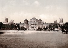 Moscow Russia Petroff Palace Architecture Towers Horse Carts Vtg. Photo 19thC. picture