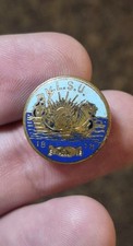 SCARCE 1878 LAKE SEAMEN UNION L.S.U. INTERNATIONAL ISU ISUA LABOR NEPTUNE PIN picture