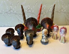 13 Vintage Gurley  & VCS Thanksgiving Candle Large LOT picture