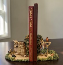 Vintage 1994 The World of Beatrix Potter Peter Rabbit Resin Bookends Set picture