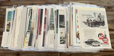 (150+) VTG 1940s-1950s Automobile Cars ADVERTISING PAGES Lot VW Cadillac BUICK+ picture