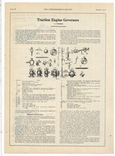 1911 Article, Pics, Diagram - Traction Engine Governors, Cont. from August picture