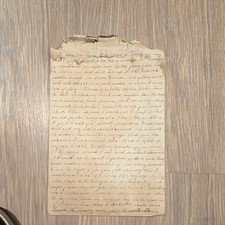 Very Old handwritten copy of a famous Victorian-era comedic 