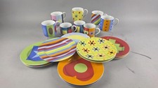 Vintage Gene Meyer Swid Powell Stars Stripes Plates Mugs Postmodern 90s 8” picture