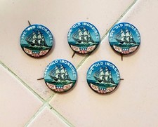 5 Vntg Save Old Ironsides Pins Buttons USS Constitution 1797-1925 Frigate 3 Mast picture