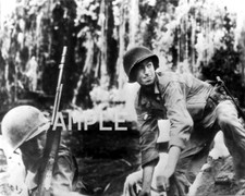 37th Division Soldier throws hand grenade World War II WWII 8x10 WW2 Photo 18c picture