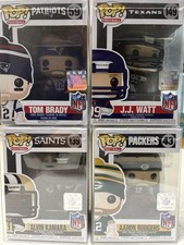 Funko Pop Football NFL Vinyl Figures lot 4 - BRADY, WATT, RODGERS, KAMARA - WOW picture