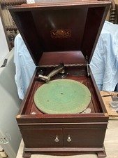 Vintage Antique Victor VV-1X Victrola Tabletop 78 RPM Record Crank Phonograph picture
