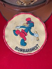 VTG WWII? (MILITARY BOMBARDDMENT)  SEW-ON SHOULDER PATCH, USAAF, NAVY?, UN-SEWN picture