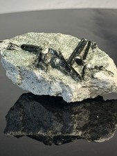 Schorl Black Tourmaline on Mica/Feldspar Matrix — Skardu, Pakistan picture