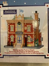 Lemax, Carole Towne  Metropolis Police Dept 2011 Christmas Village Building. picture