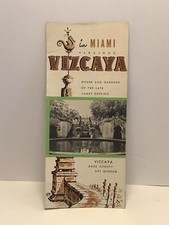 Vintage Fabulous Vizcaya In Miami Souvenir Brochure 1950s Miami Florida Ephemera picture