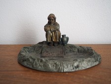 Antique Franz Bergman's School Austrian Cold Painted Bedouin. Ashtray.  c1900 picture