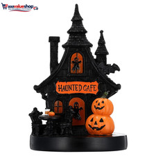 Light-Up Resin Haunted House Decoration, Multicolor, 7