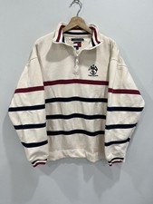 Vintage Tommy Hilfiger Striped Quarter Zip Sweater picture