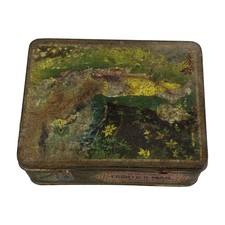 Vintage Royal Frontier Mail Advertising Tin Box India Lithographed Collectible picture
