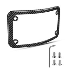 Curved Laydown License Plate Frame for Motorcycles, Lightweight Slim Plate Ho... picture