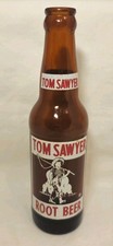 Vintage Tom Sawyer Root Beer Acl 8oz Glass Soda Bottle Middleton, Mass. 1950  picture