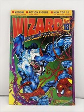 Wizard Magazine #18 Feb 1993 Venom Spider-Man Carnage w/ Poster Comic Guide. picture