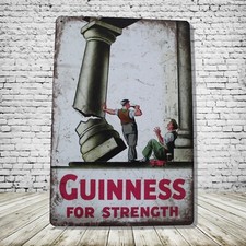 Guinness Beer Vintage Style Tin Metal Bar Sign Poster Man Cave Collectible New picture