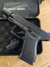 All Black Glock 17 Gen5 Butane Torch Gun Pistol Lighter – LRefillable Jet Flame  picture