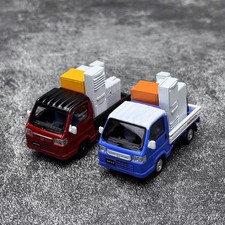 MotorHelix 1/64 Honda ACTY Truck Town Diecast Model Car Blue/Red Gifts Display picture
