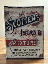 ANTIQUE VERY RARE Island Mixture Empty Tobacco Tin Daniel Scotten Co Detroit MI picture