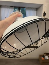 1930’s Boston Wheeler Porcelain Light With Cage VERY RARE picture