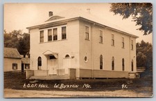 Maine - Independent Order of Odd Fellows Hall IOOF West Buxton RPPC 1904-1918 picture
