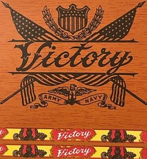 Antique 1910s-20s Victory Army & Navy Cigar Label 🦅 Red Lion PA, WWI Patriotic picture