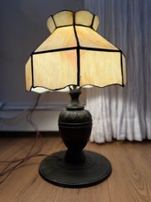 circa 1922, Edward Miller & Co. slag glass panel table lamp (Meriden, CT) picture