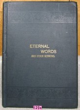 HTF RARE 1894 Hardcover Book E. Benjamin Andrews ETERNAL WORDS And OTHER SERMONS picture
