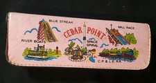 Vintage Cedar Point Souvenir Pencil Case Amusement Park Theme picture