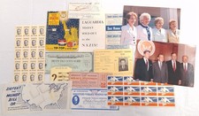 Vintage American NY Mid-Century Political Tickets Stamps & Historical Documents picture